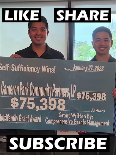 Cameron Park Community Partners, LP Wins a $75,398 Grant Award