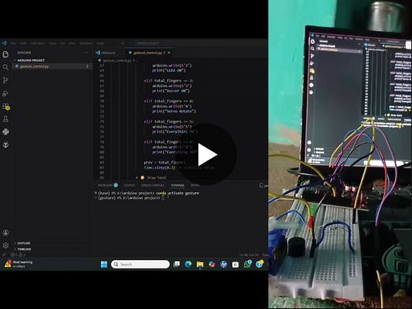 #ai #computervision #arduino #embeddedsystems #robotics #innovation #ece #futuretech | DHINESH RS