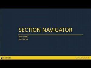 Civil 3D Section Navigator - Kobi Toolkit