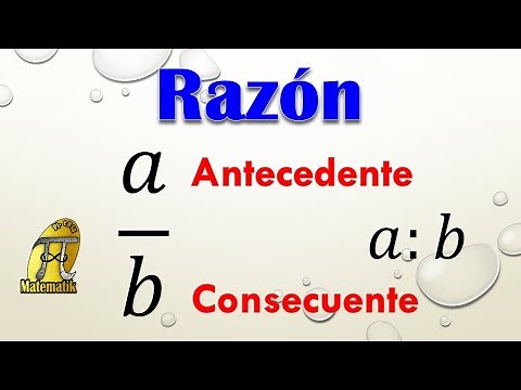 Qué es una razón en matemáticas
