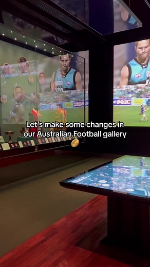 Changing Over Australian Football Exhibits at the Museum