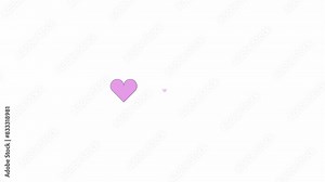 Hearts pulsing rhythmically line 2D object animation. Positive feedback online flat color cartoon 4K video, alpha channel. Leaving like on social media animated item on white background