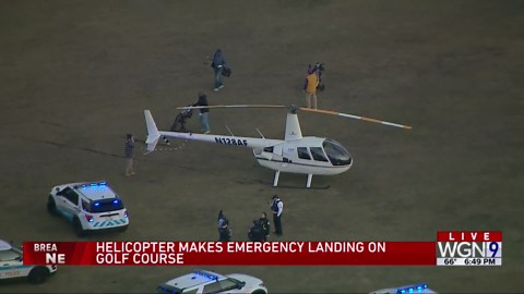 Helicopter makes emergency landing on South Side golf course