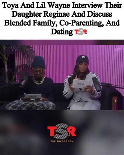 The Shade Room Teens on Instagram: "Aww! Reginae Carter sat down for an interview conducted by her parents Toya Rushing and #LilWayne! They discussed Reginae’s upbringing, their blended family, and more. (SWIPE) (🎥/📸: @itsheirtime, @gettyimages) ✍🏾:#TSRStaffJW #TSRStaffST"