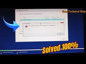 How to fix We couldn't format the selected partition. [Error: 0x8004242d].