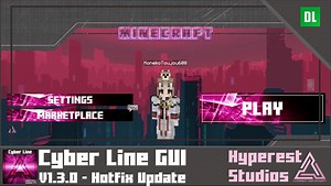 Cyberline GUI | v1.3.3 MC 1.21.X Update Minecraft Texture Pack