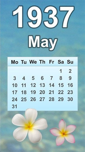 May 1937 Calendar