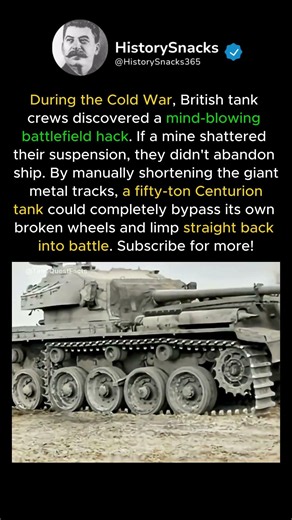 This Tank Could Repair Its Own Suspension #history #military #engineering