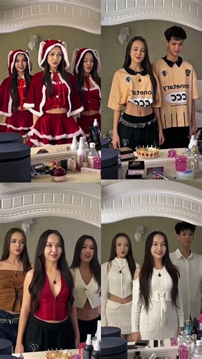 Aruzhan Mambetali and sisters 🩷🤡#aruzhanm #mambetaliaruzhan #family #dance