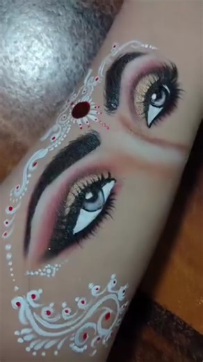 bangoli style makeup look ...#makeupartist #makeuptutorial #eyemakeup #makeuplover #beauty