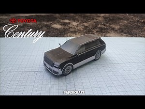 let's make a Toyota century paper model at home - Papercraft Toyota century tutorial - Lavahi crafts