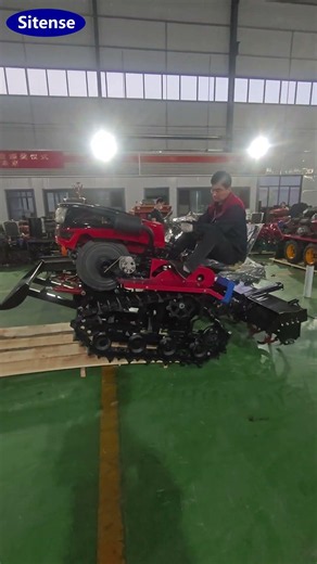 Micro Crawler Tractor with Rotary Cultivator for Sale #rotarytiller #tractor #cultivator #excavator