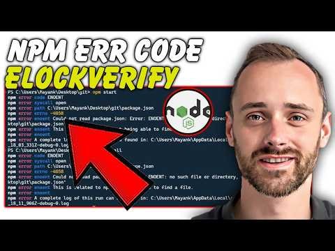 Fix Node js npm ERR! code ELOCKVERIFY 2026