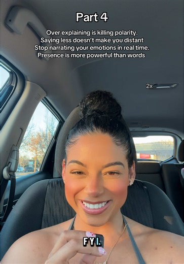 Intimacy isn’t built through constant access. And attraction doesn’t deepen through overexposure. A lot of women were taught that closeness means sharing everything in real time every emotion, every thought, every detail of the day. But when communication comes from anxiety instead of embodiment, it stops creating depth and starts creating noise. Saying less isn’t about being silent. It’s about speaking from grounded presence instead of emotional overflow. This is one of the most misunderstood f