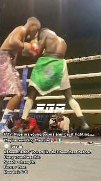 16-Year-Old ‘Baddo’ Dominates Every Round—Now 6-0 🥊🇳🇬 #turkialalshikh #riyadhseason