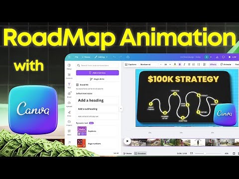 How I Create a Roadmap Animation in Canva in just 10 MINUTES!
