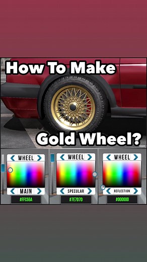 How To Make Gold Wheel? #carparkingmultiplayer #carparkingmultiplayercomment #carparkingmultiplayergame #cpm #cpm2022 #colorcodes #colorcode #カーパーキング #カーパーキング好きと繋がりたい カーパーキング カラーコード