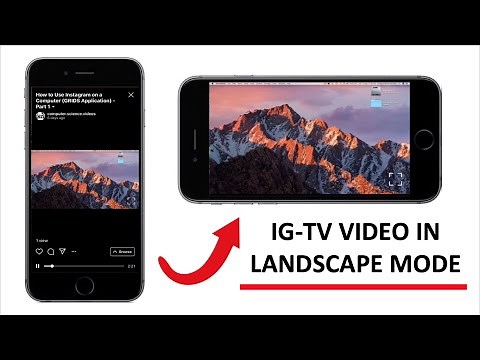 How to VIEW Your IG TV Video in Landscape Video Mode - Basic Tutorial | New