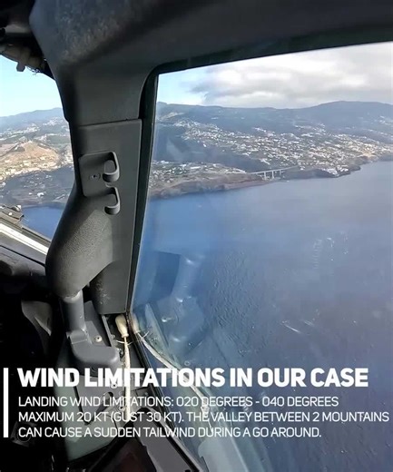 Boeing 737 challenging landing Madeira