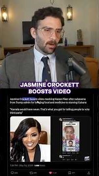 Jasmine Crockett is cheering for the Trump admin to prosecute me