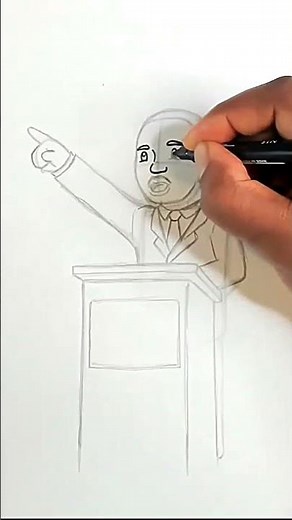 How to Draw #MLK plus Facts!