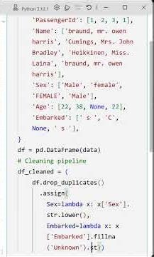 05 Cleaning Pipeline and Saving Cleaned Data in Pandas