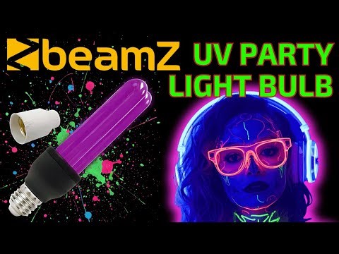 The Quickest Way to Get UV Glow at Your Party 🟣 BeamZ BUV27B UV Party 25w Light Bulb 💡