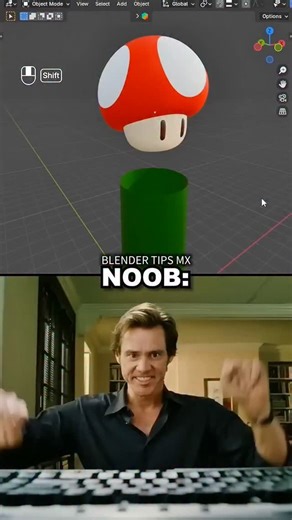 Raj 3d | Noob vs Expert in Blender 😭 | Lattice Modifier Trick 🔥 Noob: Forces the mesh and breaks everything 😭 Expert: Uses Lattice Modifier and... | Instagram