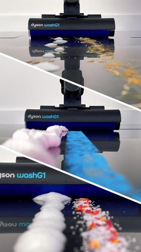 Dyson on Instagram: "Soap, suds and scrubs. Washed away in one. We put the new Dyson WashG1™ wet cleaner to the test against classic bathroom debris, both wet and dry. And the results are in. With two counter rotating microfibre rollers and adjustable hydration, messy hard floors don't stand a chance against the Dyson Wash G1™. Takes the chore out of cleaning the bathroom floor. #DropTheMop #WashG1 #WetFloorCleaner #BathroomReset #CleanHome #DysonTechnology"
