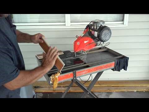 How to use Tile Bullnose Blade on wet saw