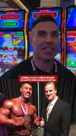CORREA ELOGIOU O COMPROMETIMENTO DO CHRIS ACETO 👏🏆⭕️ #maxtitanium #fisiculturismo #olympia