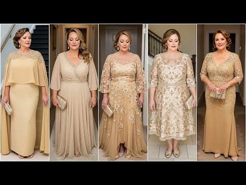 Gold Plus Size Mother of the Groom Dresses – Elegant, Flattering & Wedding-Ready Looks