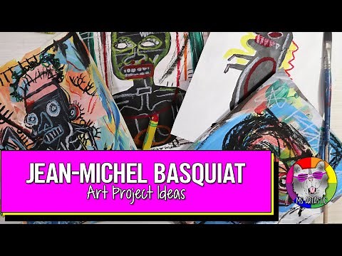 Art Teacher Tips: Jean-Michel Basquiat Art Project & Lesson Ideas for Kids for your Classroom