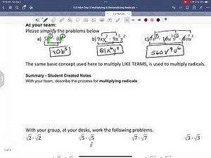 Adv. Geometry - Class Video & Notes (Tuesday - September 2nd)