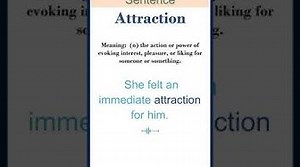 Attraction meaning Attraction in a Sentence Most common words in English shorts