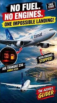 No Fuel. No Engines. One Impossible Landing! 😱✈️ | Air Transat 236