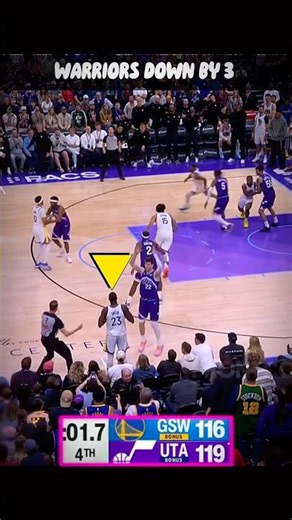 PART 2 - Down by 3, Green Looking…👀 Close Ending Warriors vs Jazz #nba #shorts