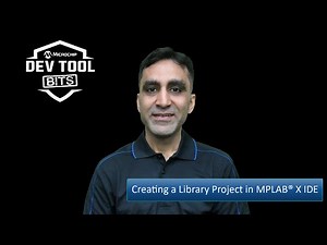 Creating a library project in MPLAB® X IDE