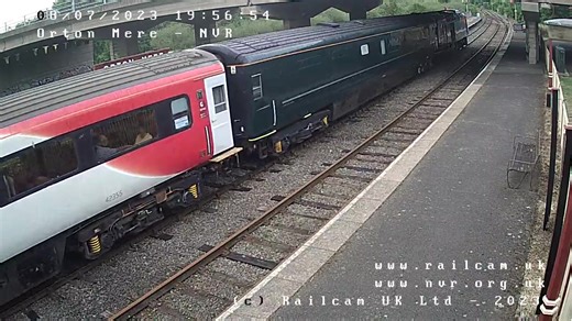 6K views · 282 reactions | Debut outing for 125 Preservation HST with a fish & chip special on Nene Valley Railway metals, captured at #OrtonMere 43060 'County of Leicestershire' leading 43045 'The Grammar School Doncaster AD1350' Full running day on Sunday 9th July, Information at https://nvr.org.uk/product.php/427/hst-125-preservation-train | Railcam | Facebook