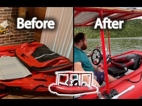DIY solar electric inflatable boat project with Torqueedo cruise 4.0 electric outboard motor
