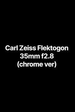 Vintage lens through digital sensor camera Carl Zeiss Flektogon 35mm f2.8 chrome vers. #photography