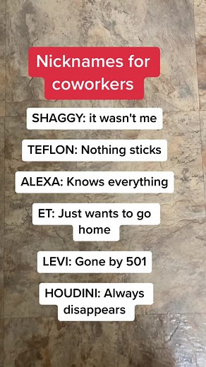 Creative Funny Nicknames for Coworkers