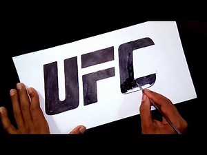 UFC logo drawing tutorial for beginners