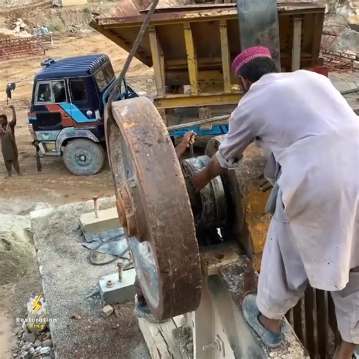 5.1K views · 42 reactions | Heavy Crusher Machine Replacement one Place to Any Other Place Part 26 | Restoration King | Facebook