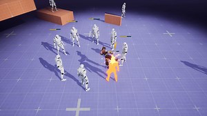 Take a look at this Batman: Arkham series-inspired freeflow combat created by Reddit user TactirogueDeveloper for his Unreal Engine 5-powered FPS roguelike. Learn more: https://80.lv/articles/check-out-this-batman-arkham-style-combat-built-for-ue5-game/ | 80 Level