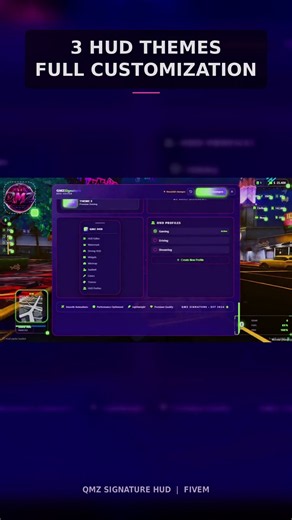 🚨 QMZ HUD | Premium Fully Customizable FiveM HUD 🚨
