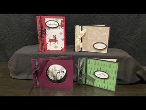 Making Book-Binding Cards! Fast & Easy Fun-Fold for last minute Holiday Cards!