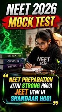 Chemistry Mock Test NEET 2026 I #neetprep #neetaspirents
