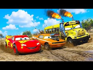 Şimşek McQueen ve Arkadaşları Çamur Parkuruna Girdi! 😱🚙💩