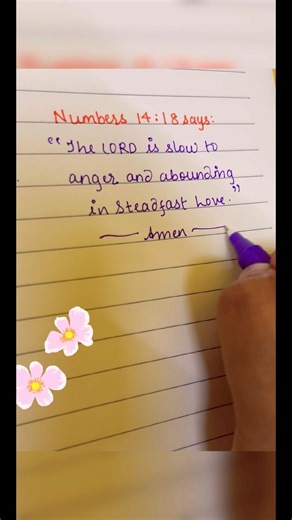 God is Slow to Anger#jesuschrist #dailyscripture#amen #scripturestudy#love #bibleshorts #handwritten